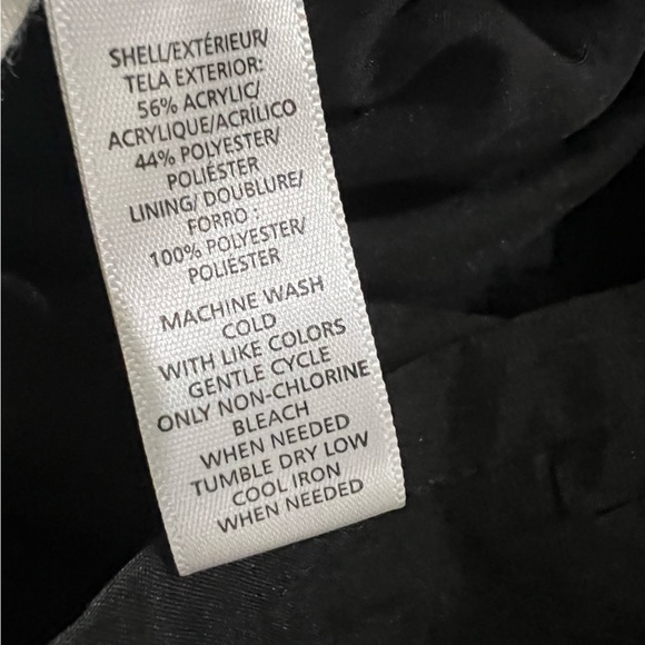 Loft Black Zip-Up Tweed Shift Skirt - Picture 8 of 9